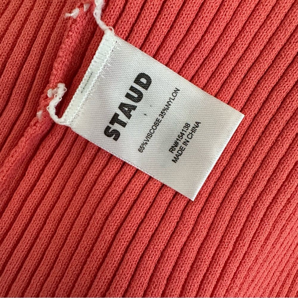 Staud Shoko Colorblock Sweater Dress in Peach Size XS - Picture 10 of 11